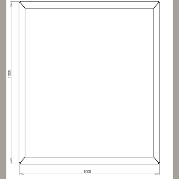 Cortenstaal vierkante plantenbak Miami 100x100x30 cm met bodemplaat