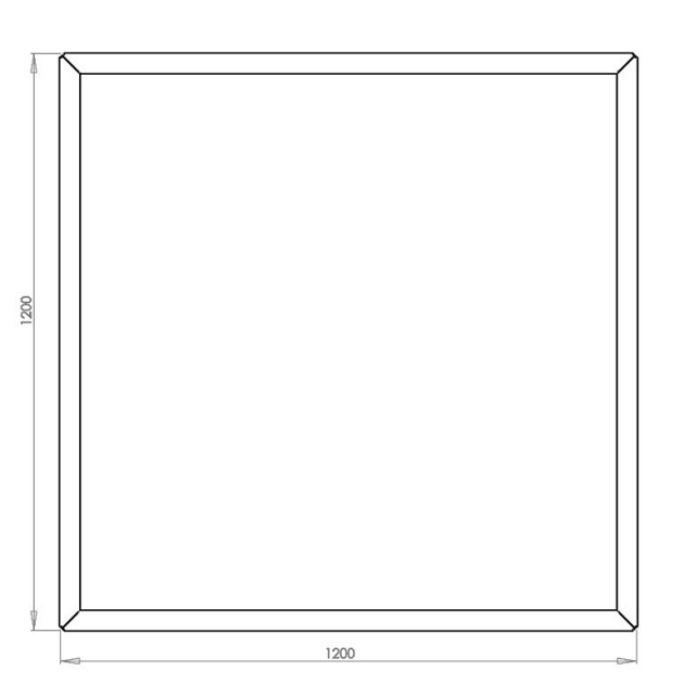 Cortenstaal vierkante plantenbak Miami 120x120x80 cm met bodemplaat
