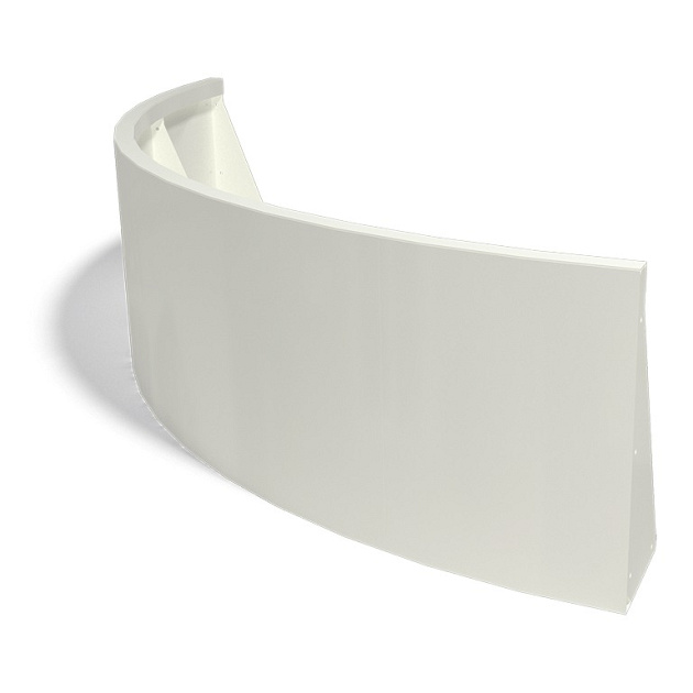 Gepoedercoat staal keerwand buitenbocht 150x150x50 cm antraciet grijs