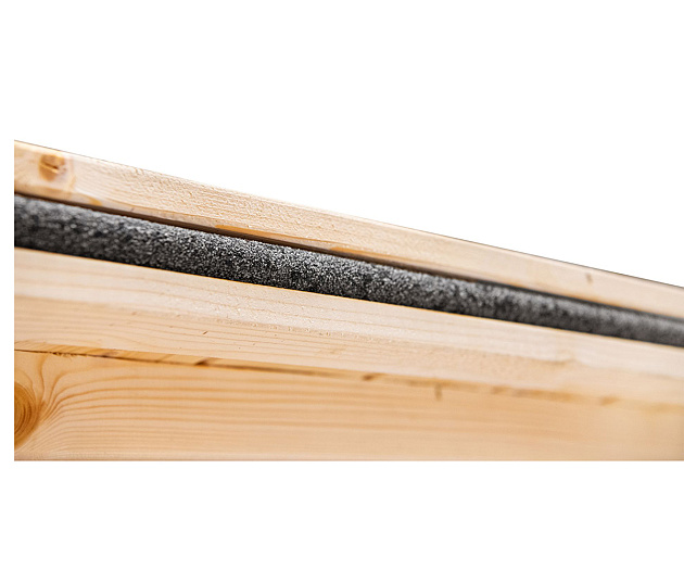 Openhaardhout berging Brandr 238x115x183 cm onbehandeld, geschaafd vuren