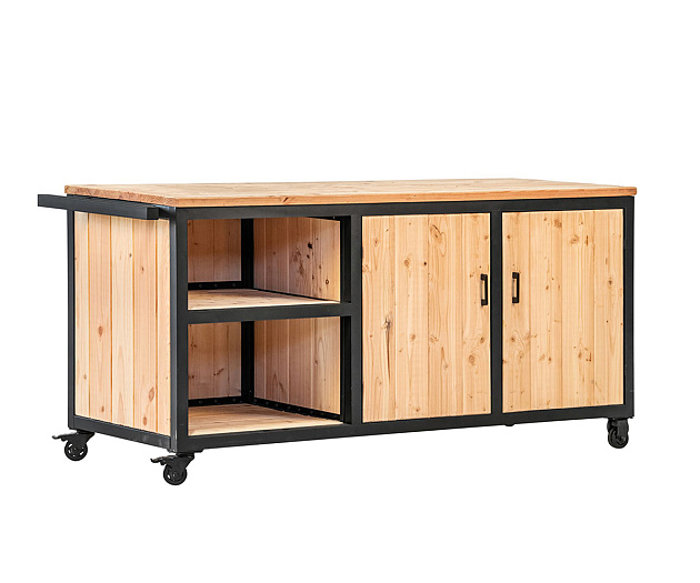 Buitenkeuken Acero 190x57x88 (bxdxh) onbehandeld, geschaafd douglas