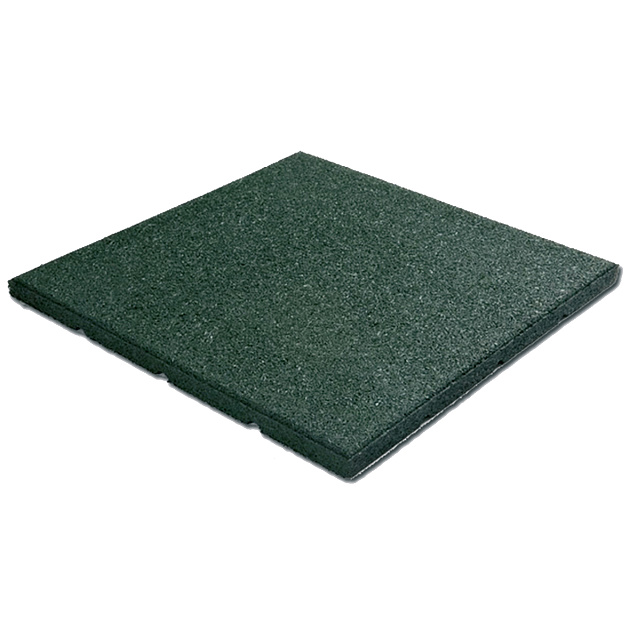 Rubbertegel part 2,5 dik groen 50 x 50 cm
