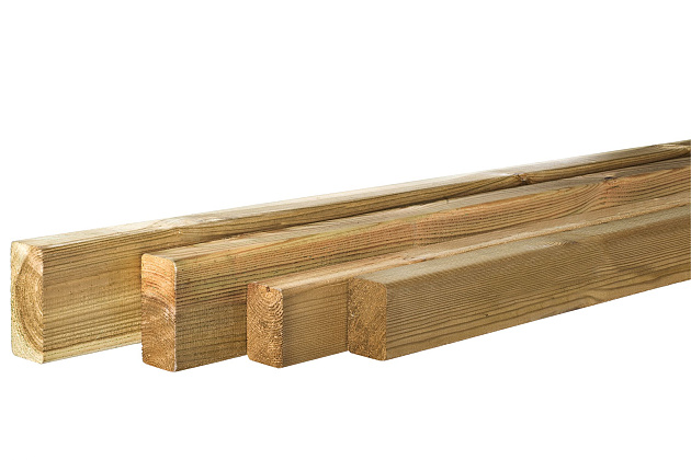 Grenen Geschaafde Regel 4,4x6,8x240 cm