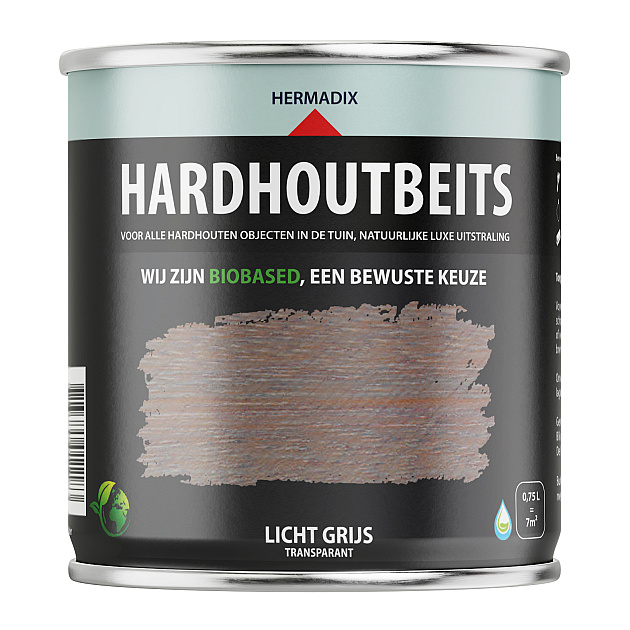 Hardhoutbeits Licht Grijs - 750 ml