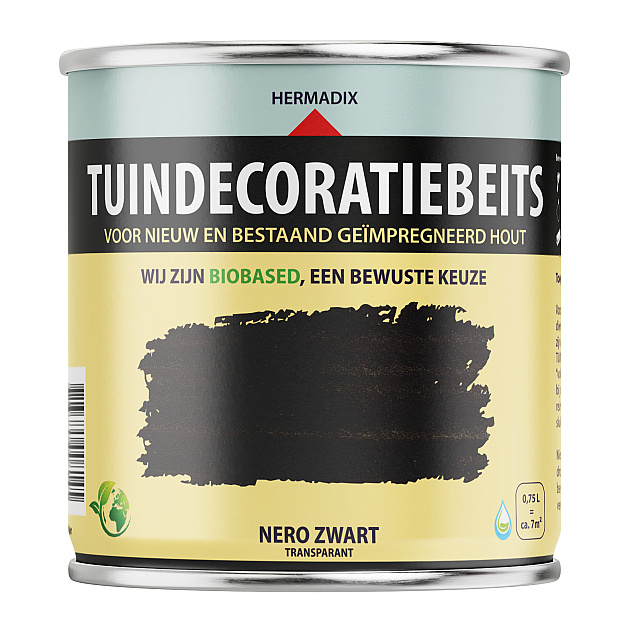 Tuindecoratiebeits Nero Zwart Transparant  - 750 ml