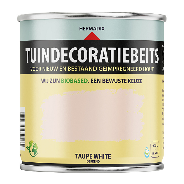 Tuindecoratiebeits Taupewhite Dekkend  - 750 ml
