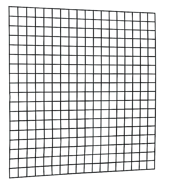 Draadmat gaaspaneel zwart 180x180 cm maas 10x10 cm