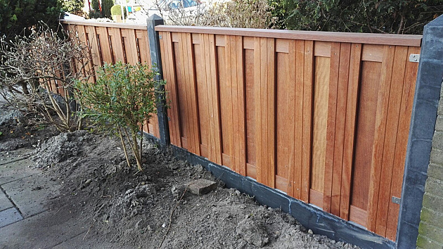 Hardhouten Tuinscherm Recht Verticaal 180x90 cm