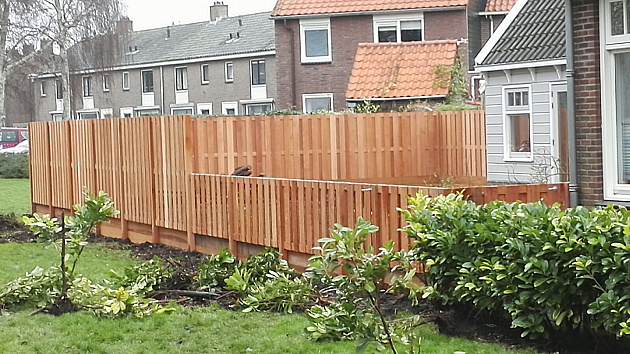 Hardhouten Tuinscherm Recht Verticaal 180x90 cm