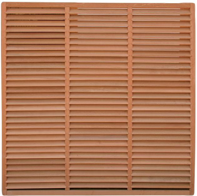 Hardhouten Lamellenscherm Louvre 180x180 cm