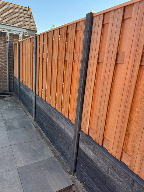 Hardhouten Tuinscherm Recht Verticaal 180x130 cm