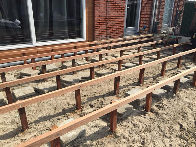 Hardhouten Geschaafde Ligger 4,5x6,5 cm