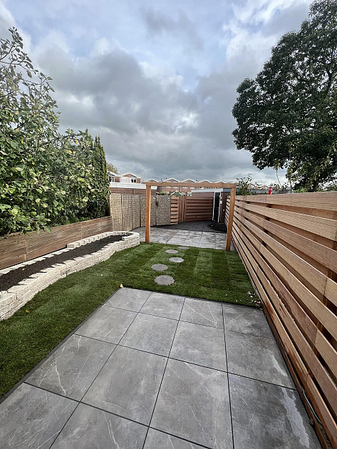 Hardhouten Geschaafde Schuttingplank 1,5x14,5 cm met V-groeven