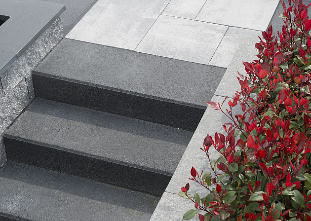 GeoColor Traptrede 100x35x15 cm Solid Black