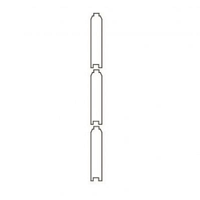 JWOODS Wand Modern 201 tot 300 cm - Blokhutprofiel naturel