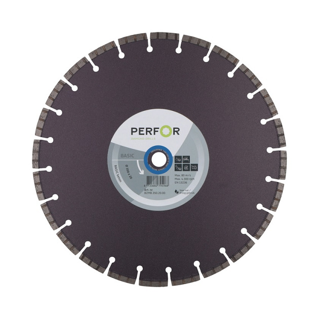 Zaagblad BASIC beton, Ø350, asgat 20