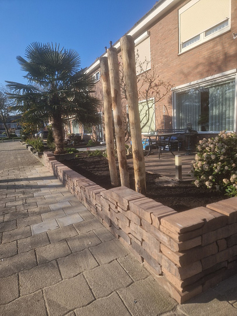 5722 montagna muurelementen 42x18x8 cm rossa 450686