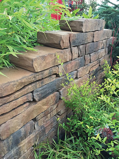 Montagna Muurelementen 42x18x8 cm Rossa