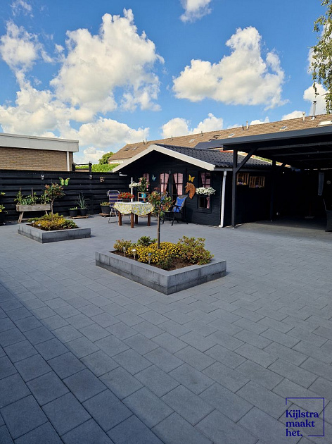 H2O Comfort Square 40x80x5 cm Black