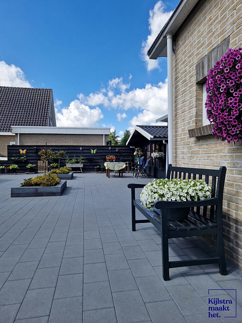 H2O Comfort Square 40x80x5 cm Black