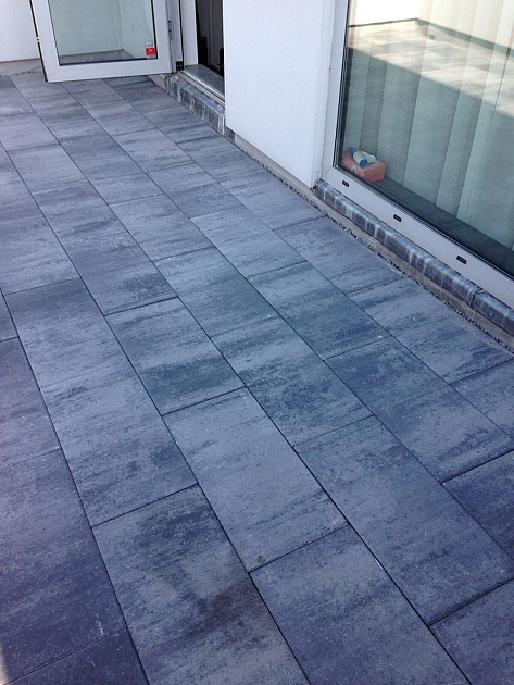 H2O Comfort Square 30x60x5 cm Nero/Grey