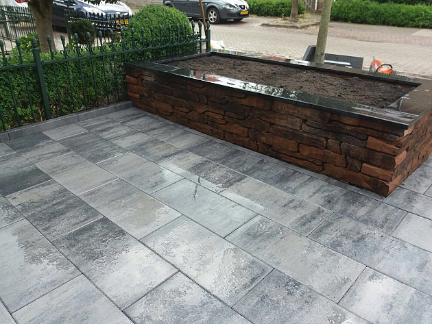 H2O Comfort Square 30x60x5 cm Nero/Grey