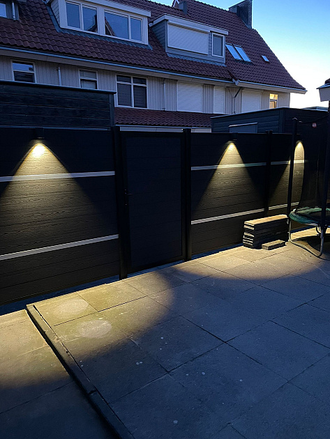 5744 unique composiet tuinscherm 2 decolijsten antraciet 170x180 5 cm 278226