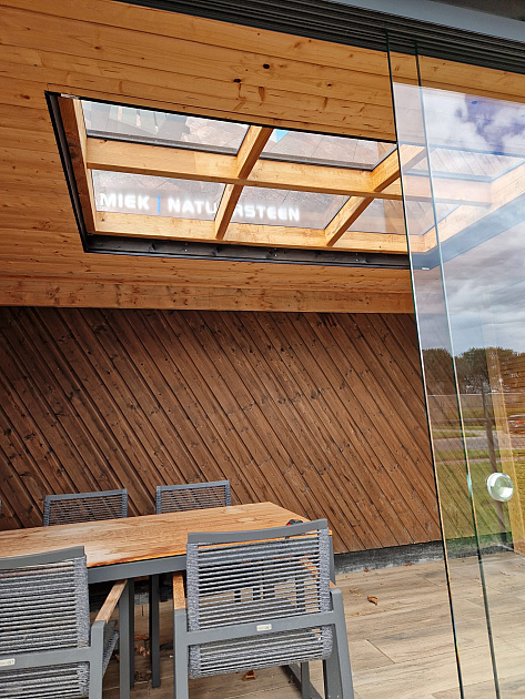 Zadeldak Lichtstraat 6-ruits 240,2(B) x 205(D) cm, enkel glas