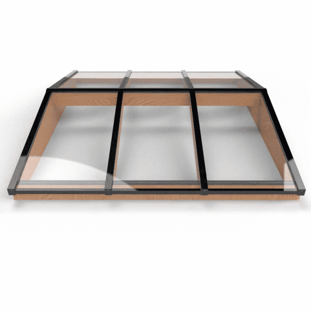 57665 douglas zadeldak lichtstraat zwart 240 2 b x 305 d cm 6 ruits gelaagd 44.2 glas 613211