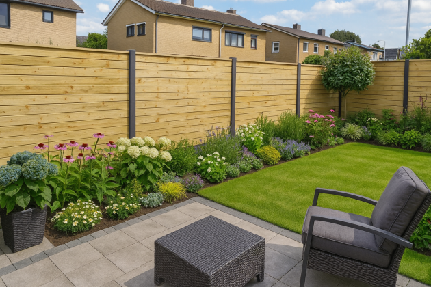 Stapelset blokhutprofiel (16x) groen geïmpregneerd grenen 2,8x12,7x180 cm