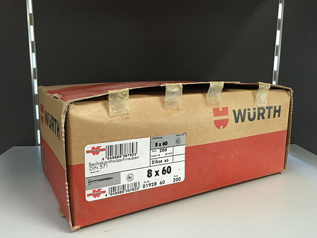 Wurth houtdraadbout 8x60