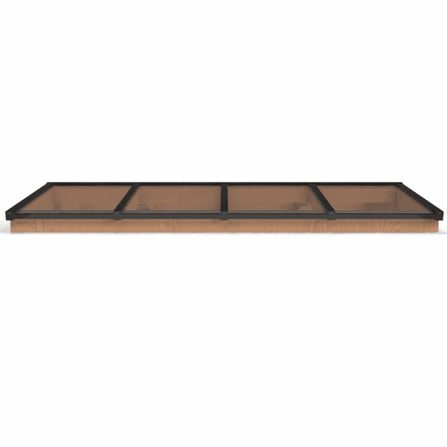 58249 douglas zadeldak lichtstraat zwart 322 2 b x 205 d cm 8 ruits gelaagd 44.2 glas 613871