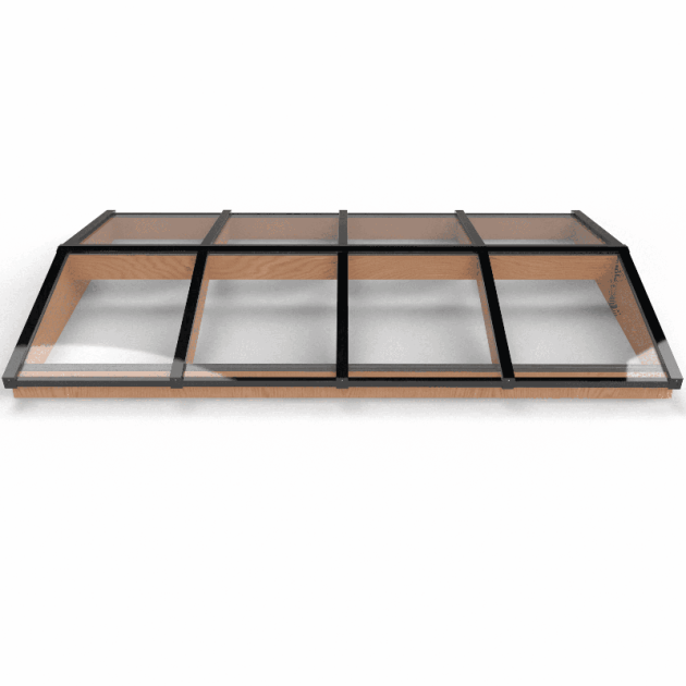 58249 douglas zadeldak lichtstraat zwart 322 2 b x 205 d cm 8 ruits gelaagd 44.2 glas 613872