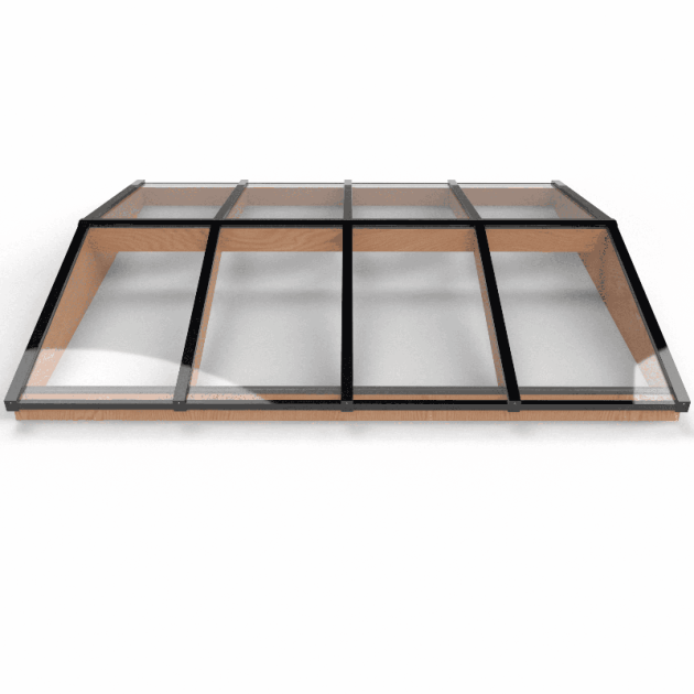 58251 douglas zadeldak lichtstraat zwart 322 2 b x 305 d cm 8 ruits gelaagd 44.2 glas 613911