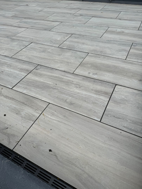 Outletpartij Actietegel keramiek op beton 40x80x4 cm Ruby Silver