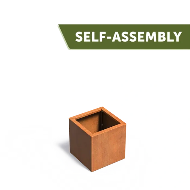 Plantenbak Carrez Connect zonder bodem cortenstaal 50x50x50 cm