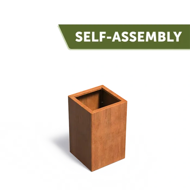 Plantenbak Carrez Connect zonder bodem cortenstaal 50x50x80 cm