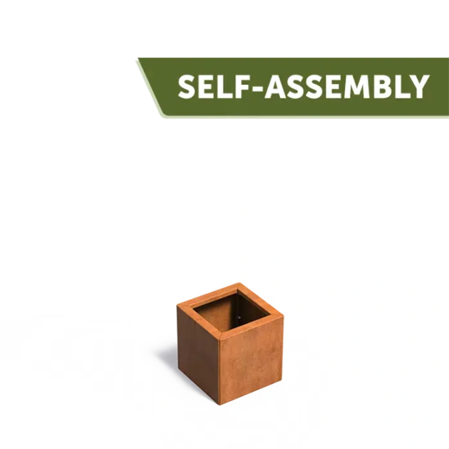 Plantenbak Carrez Connect zonder bodem cortenstaal 40x40x40 cm