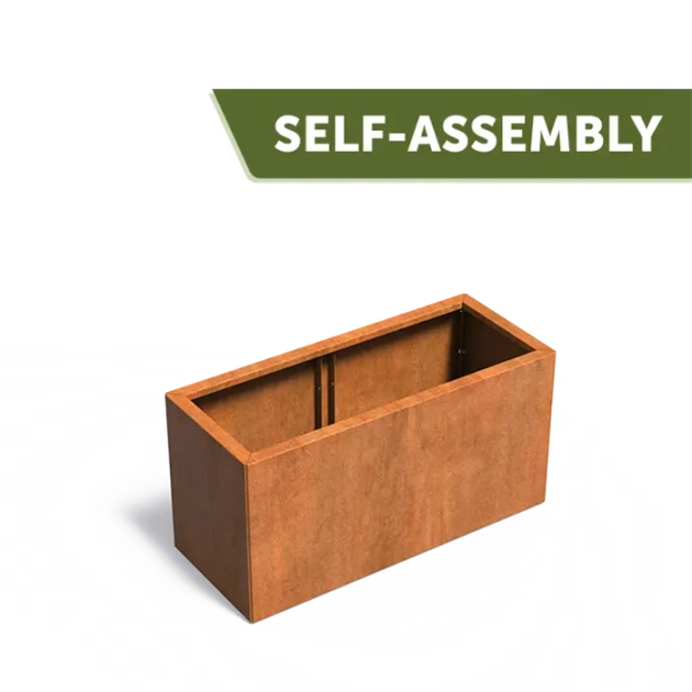 Plantenbak Carrez Connect zonder bodem cortenstaal 120x50x60 cm
