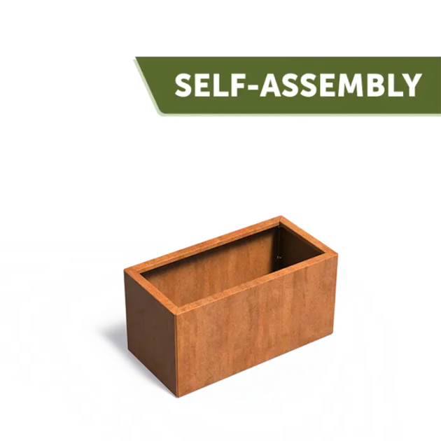 Plantenbak Carrez Connect zonder bodem cortenstaal 100x50x50 cm