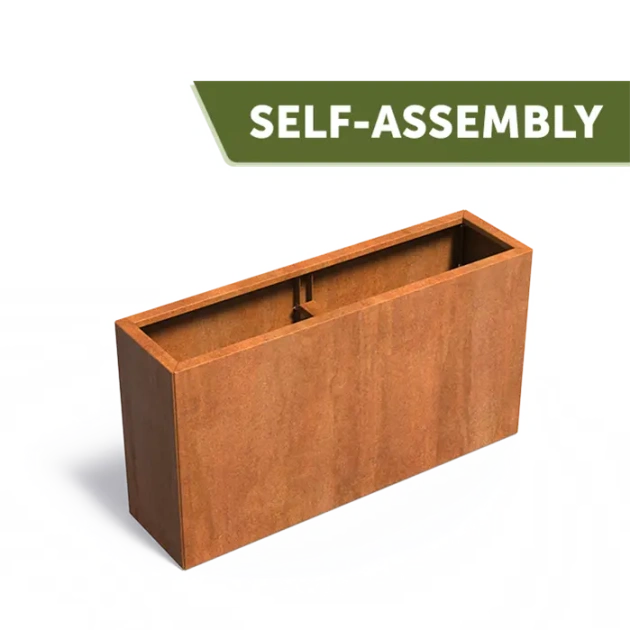 Plantenbak Carrez Connect zonder bodem cortenstaal 150x40x80 cm