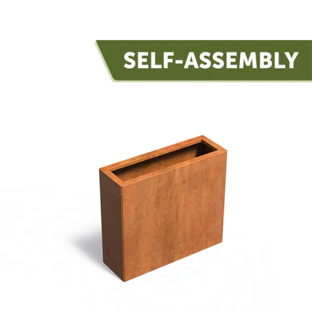 Plantenbak Carrez Connect zonder bodem cortenstaal 90x30x80 cm