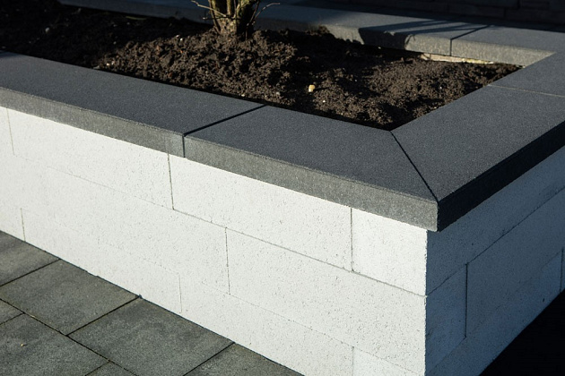 Patioblok Strak 60x15x15 cm Noors Wit