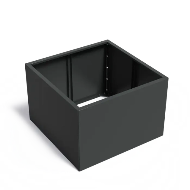 Plantenbak Carrez Connect zonder bodem gecoat staal 120x120x80 cm