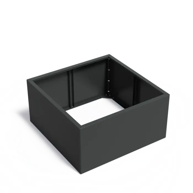 Plantenbak Carrez Connect zonder bodem gecoat staal 120x120x60 cm