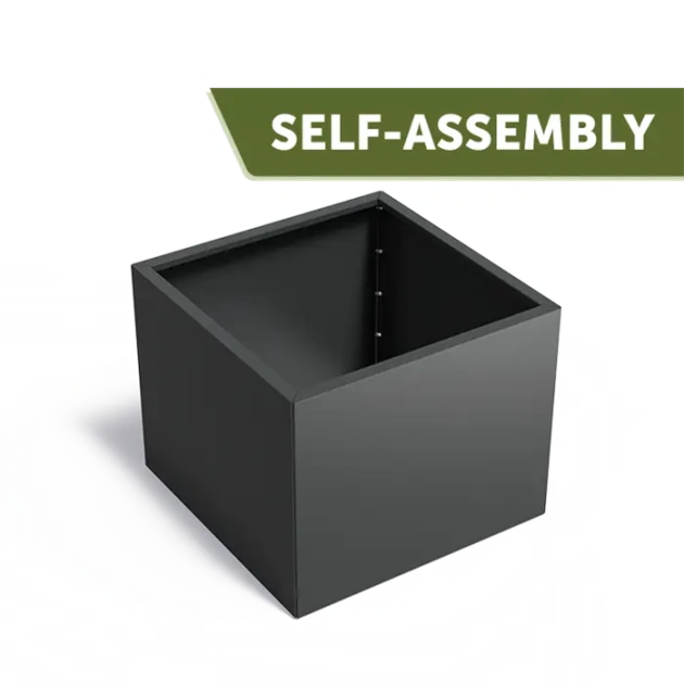 Plantenbak Carrez Connect zonder bodem gecoat staal 100x100x80 cm