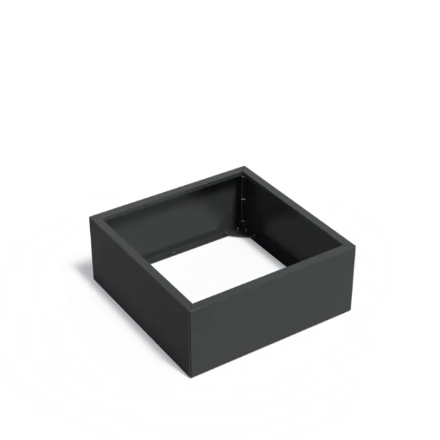 Plantenbak Carrez Connect zonder bodem gecoat staal 100x100x40 cm
