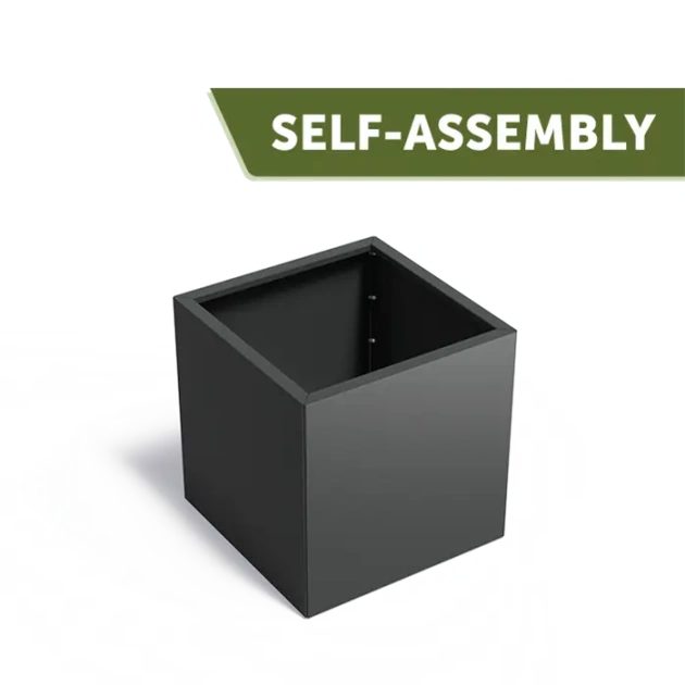 Plantenbak Carrez Connect zonder bodem gecoat staal 80x80x80 cm
