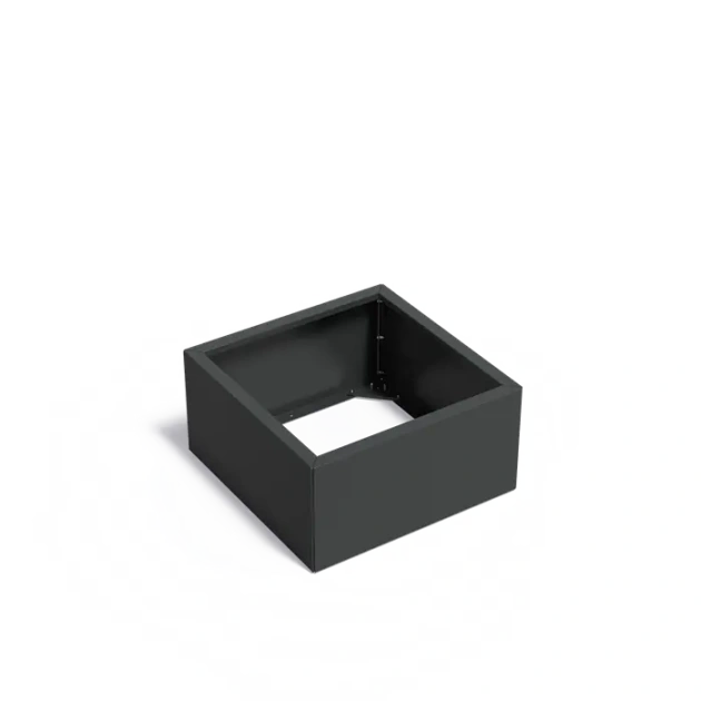 Plantenbak Carrez Connect zonder bodem gecoat staal 80x80x40 cm