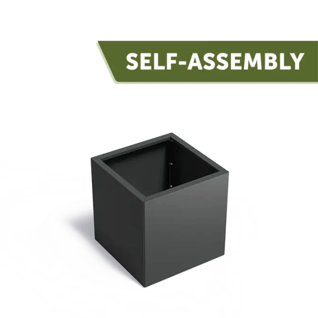 Plantenbak Carrez Connect zonder bodem gecoat staal 70x70x70 cm